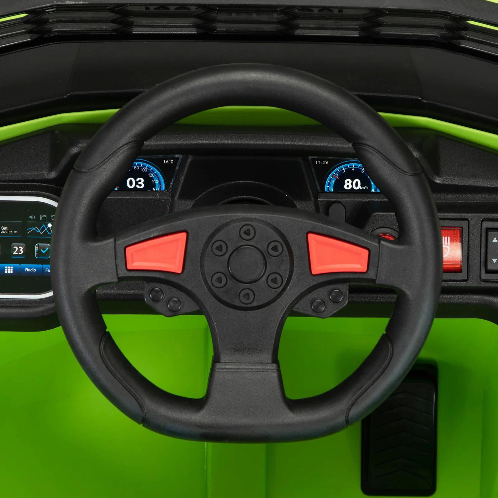 12V Electric Kids Ride-On Mini UTV Car with Front LED Lights and Horn Single Seat - Image 9