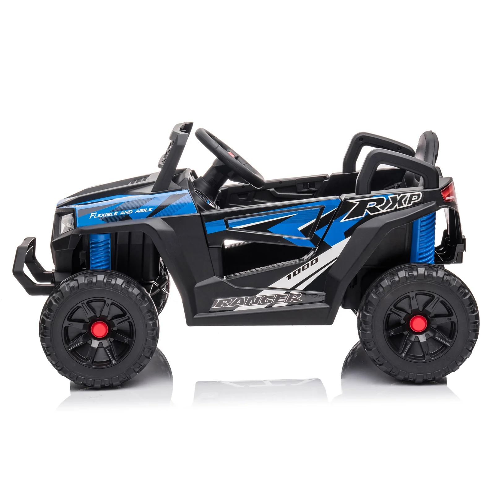 12V Kids Electric Ride-On Mini UTV Car with Front LED Lights and Horn, Single Seater - Image 4