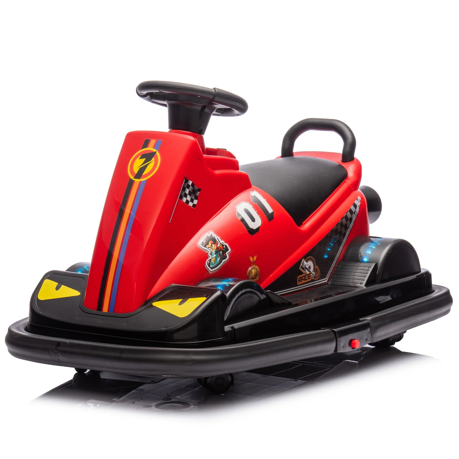 12V Kids Ride-On Motor Bumper Car with 360-Degree Rotation System - Image 3