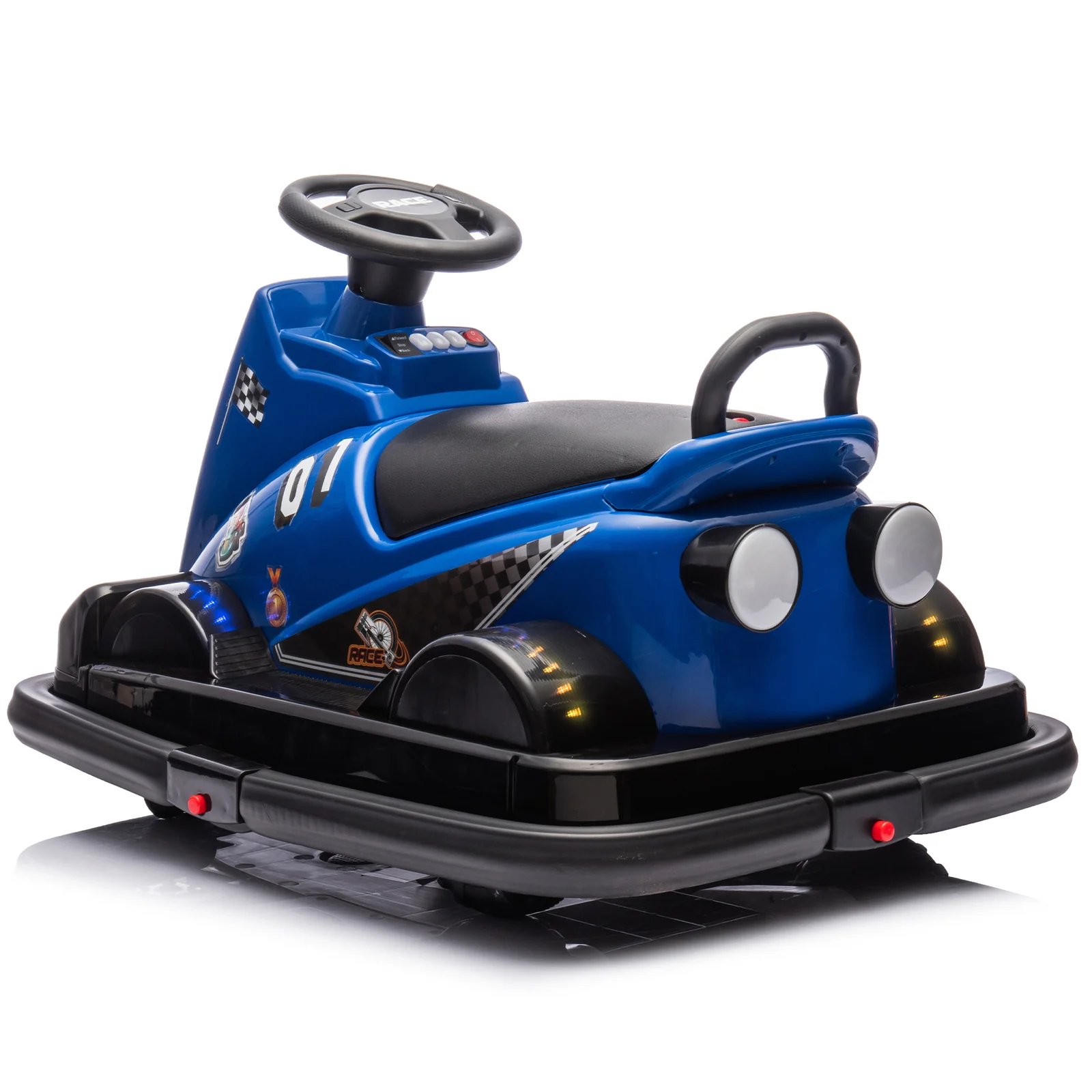 12V Kids Ride-On Motor Bumper Car with 360-Degree Rotation System - Image 11