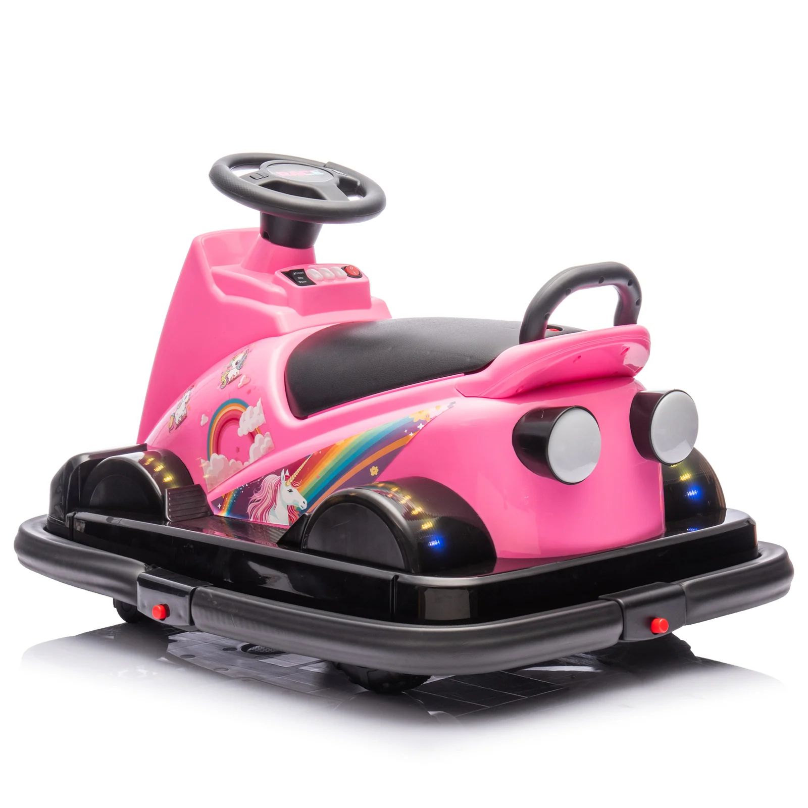 12V Kids Ride-On Motor Bumper Car with 360-Degree Rotation System - Image 12