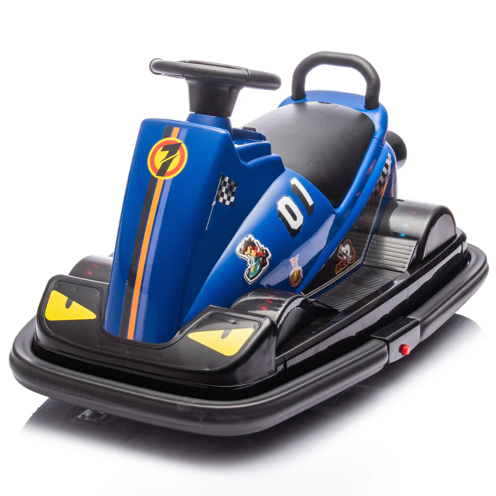 12V Kids Ride-On Motor Bumper Car with 360-Degree In-Place Rotation System - Image 13