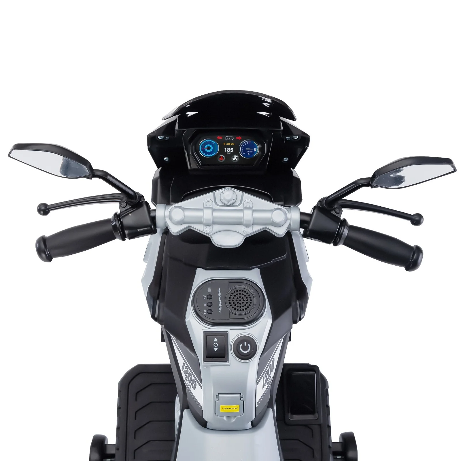 12V Battery-Powered Kids Ride-On Off-Road Motorcycle with Music - Image 8