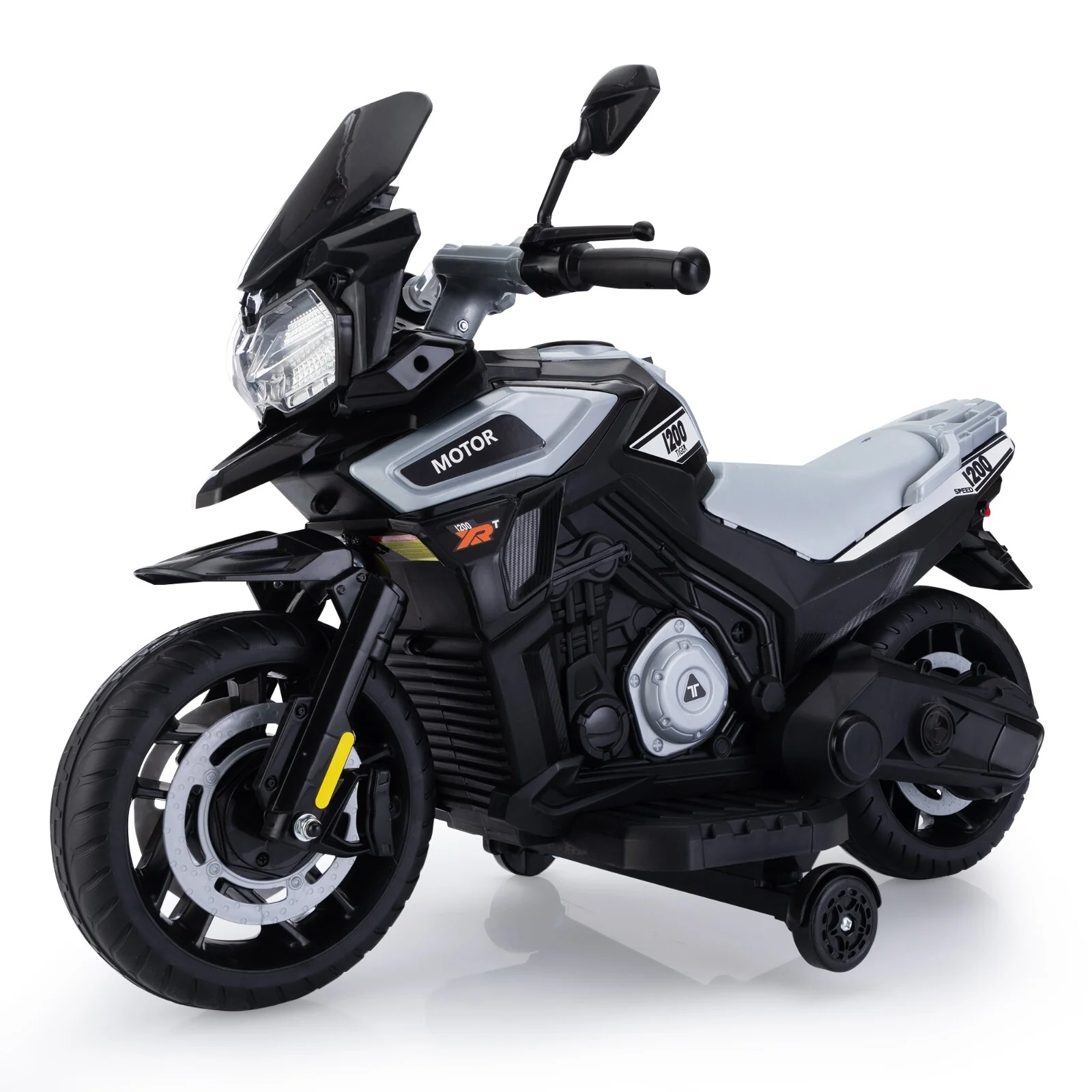 12V Battery-Powered Kids Ride-On Off-Road Motorcycle with Music - Image 9