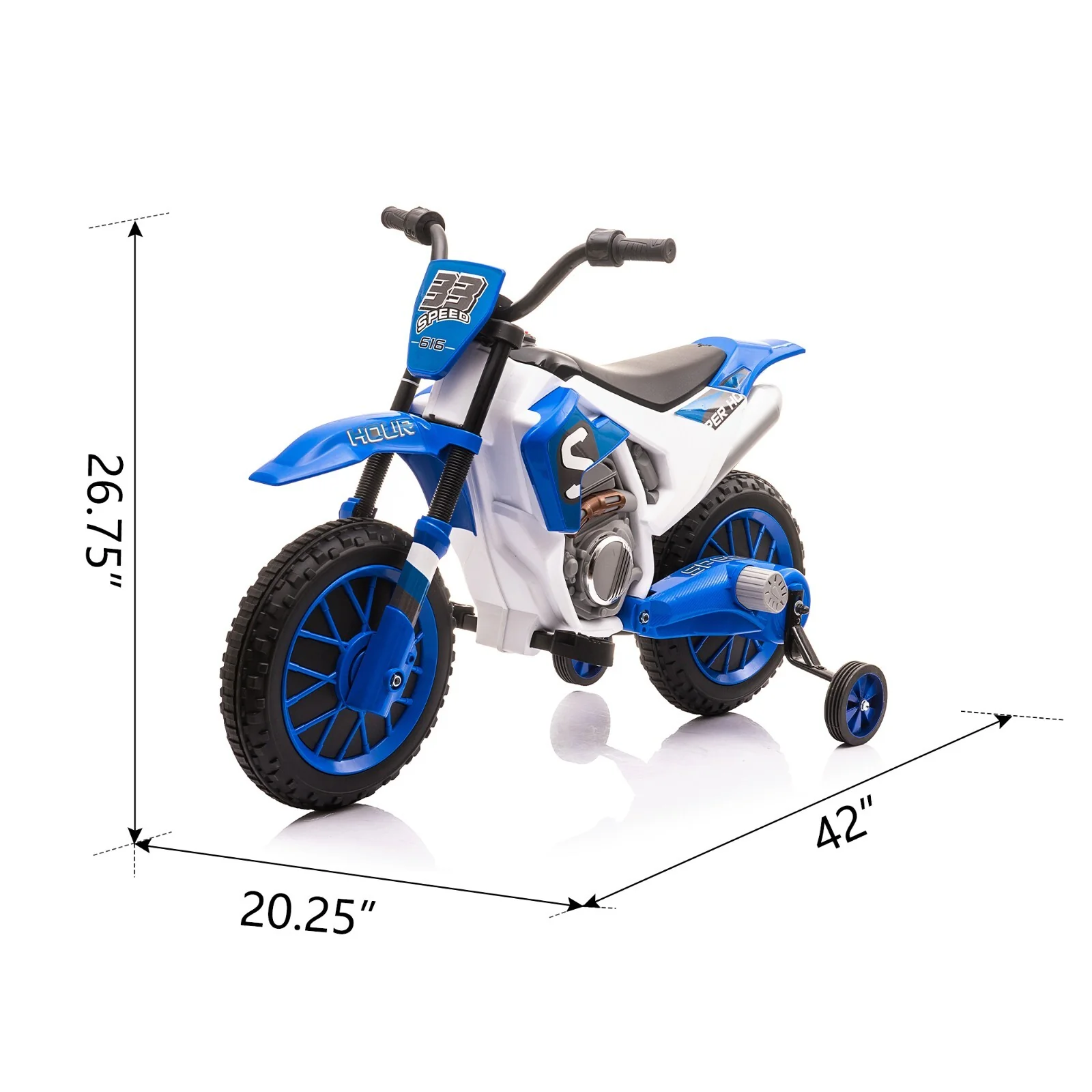 12V Kids Electric Ride-On Motorcycle with Dual 35W Motors and 2 Speeds - Image 8