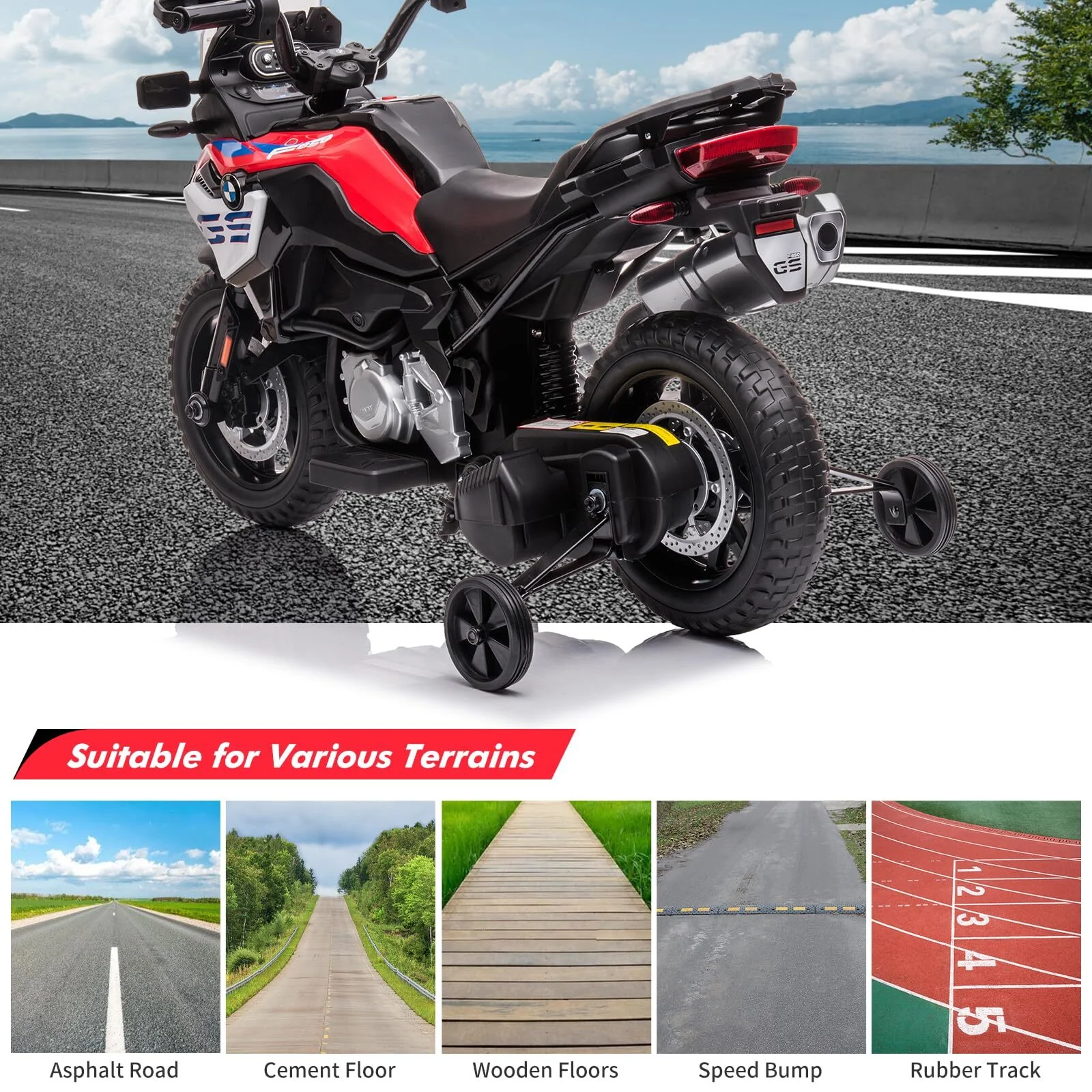 12V Electric Ride-On Motorcycle Toy with Adjustable High and Low Speeds for Kids - Image 15