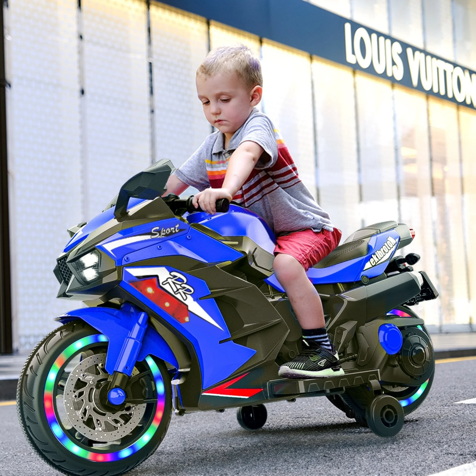 12V Battery-Powered Electric Ride-On Dirt Bike Motorcycle for Kids - Image 10