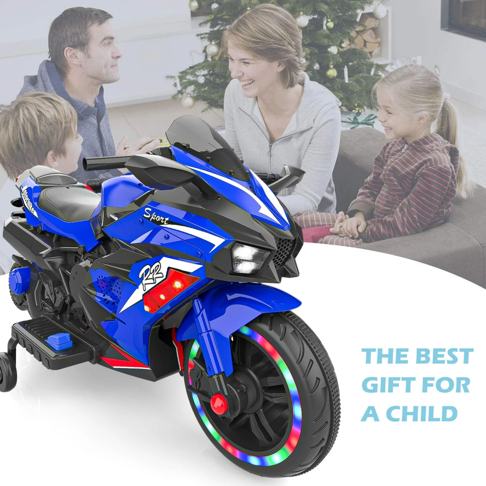 12V Battery-Powered Electric Ride-On Dirt Bike Motorcycle for Kids - Image 14