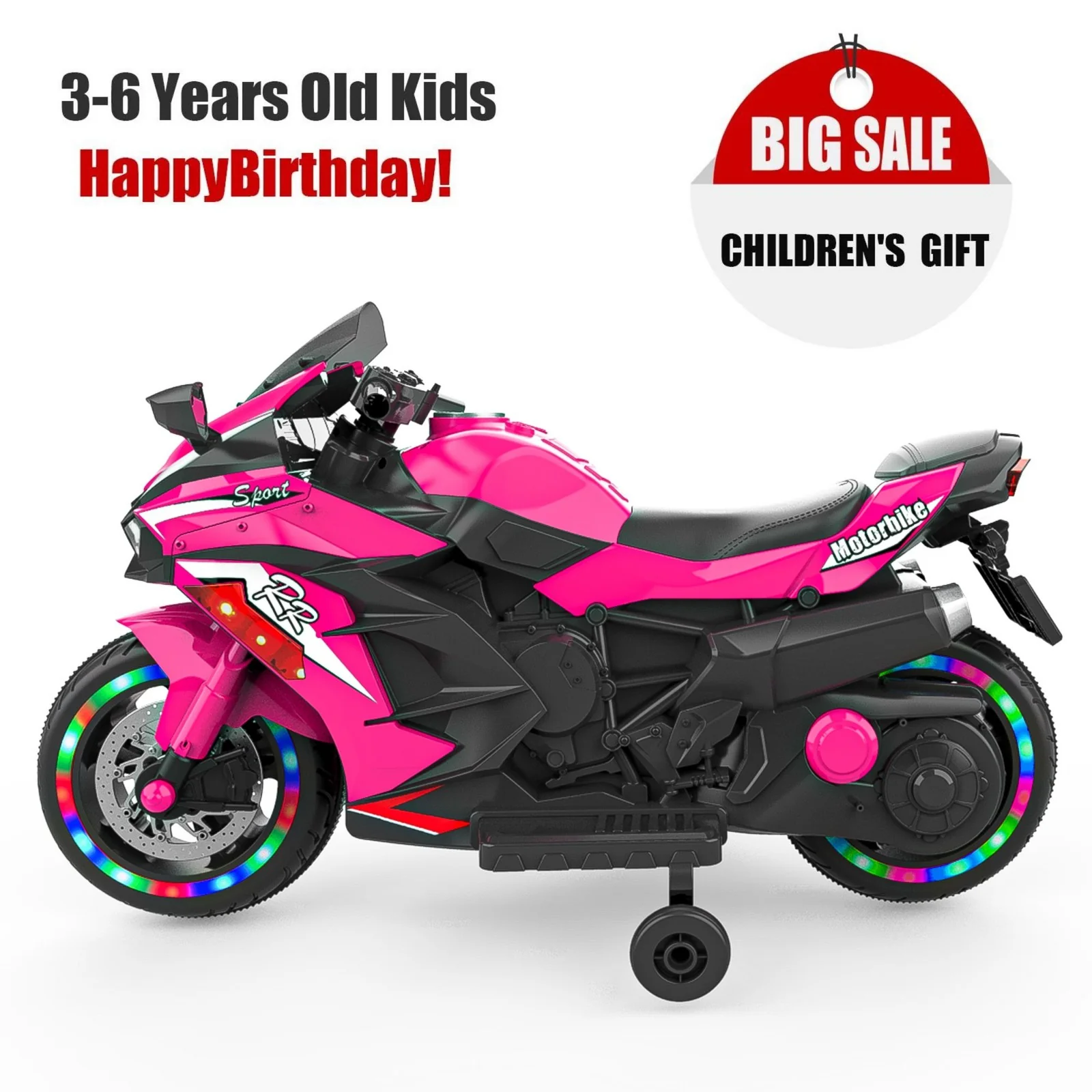 12V Battery-Powered Electric Ride-On Dirt Bike Motorcycle for Kids - Image 16