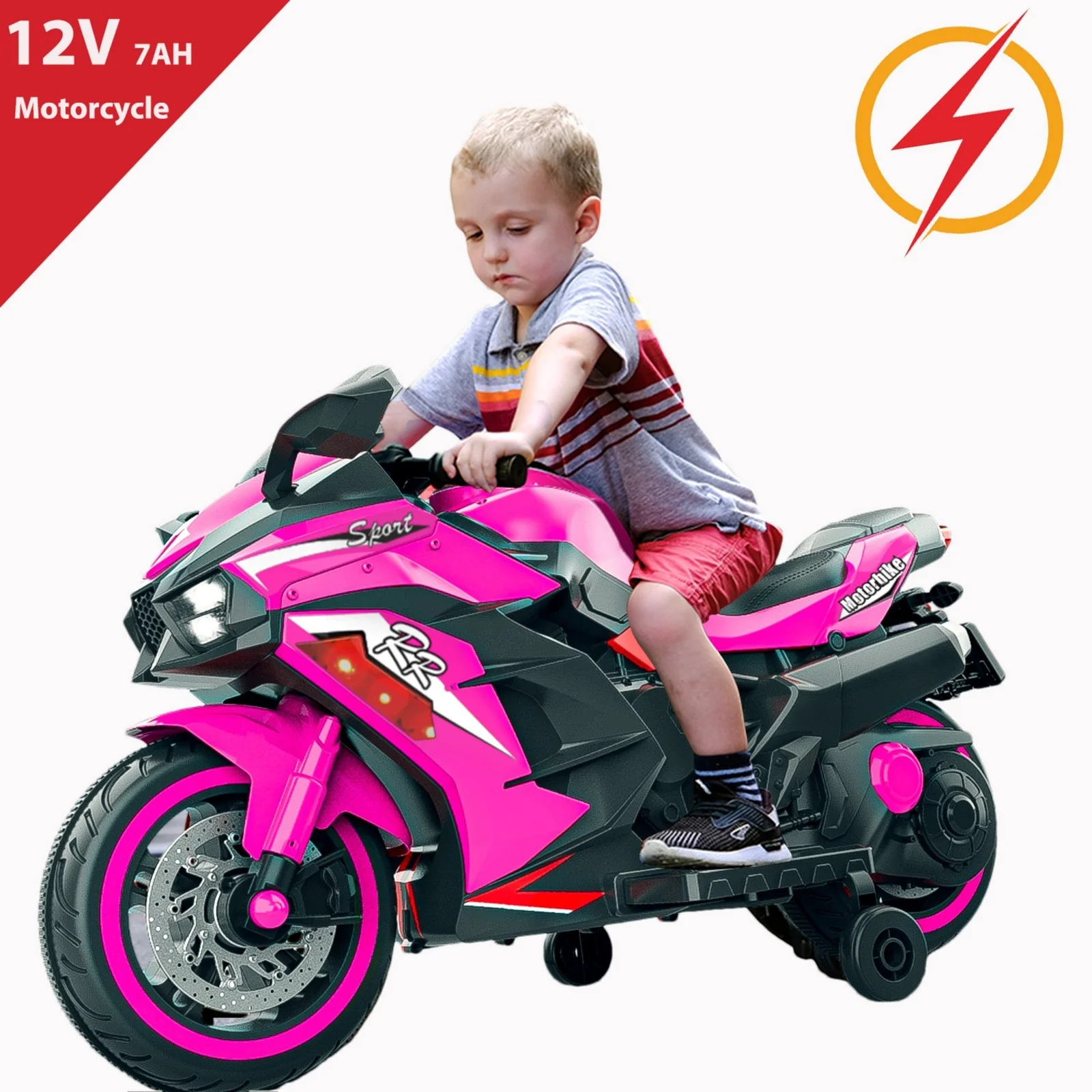12V Battery-Powered Electric Ride-On Dirt Bike Motorcycle for Kids - Image 18