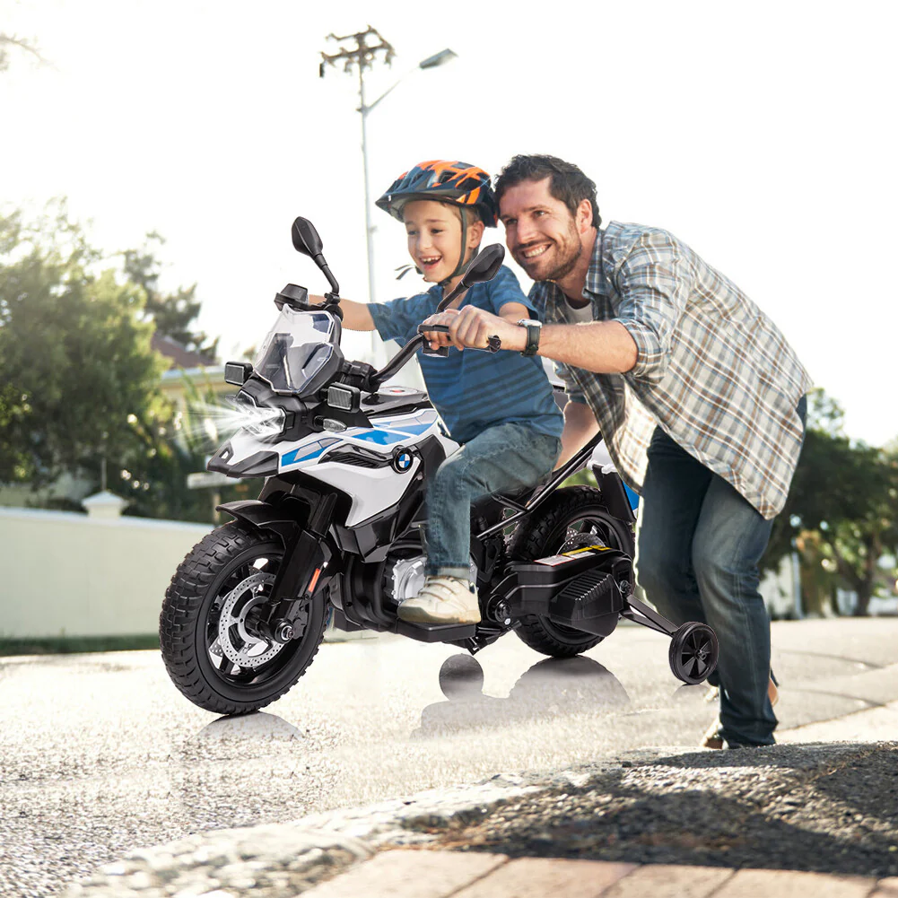 12V Kids Electric Police Ride-On Motorcycle with Battery and LED Lights - Image 7