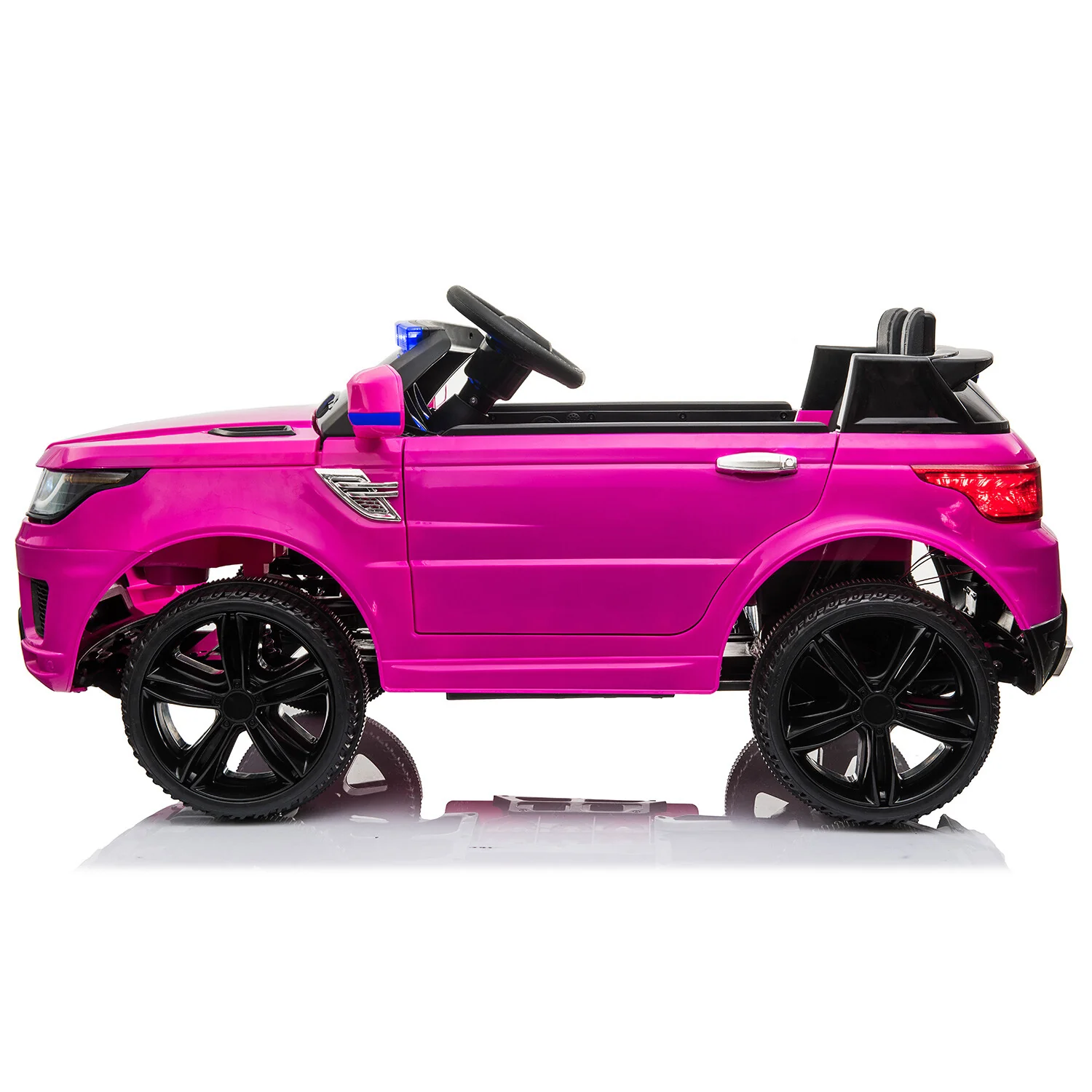 12V Kids Ride-On Cop SUV Car with Remote Control, Siren Sounds, Alarm Lights, and Music - Image 2