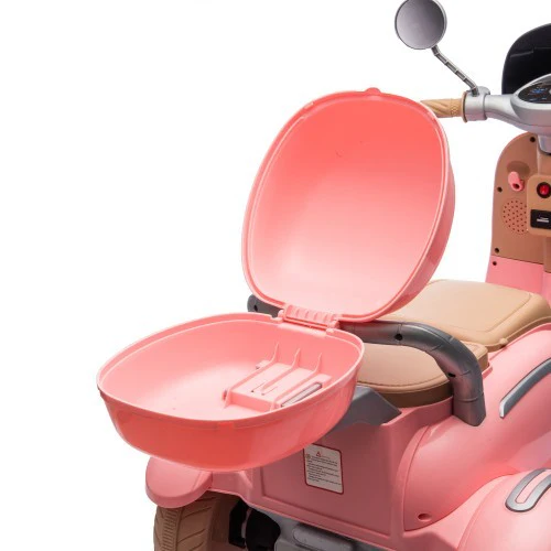 12V Electric Two-Seater Kids Ride-On Three-Wheel Motorcycle with Bluetooth - Image 12