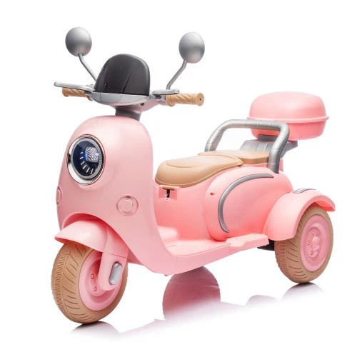 12V Electric Two-Seater Kids Ride-On Three-Wheel Motorcycle with Bluetooth - Image 2