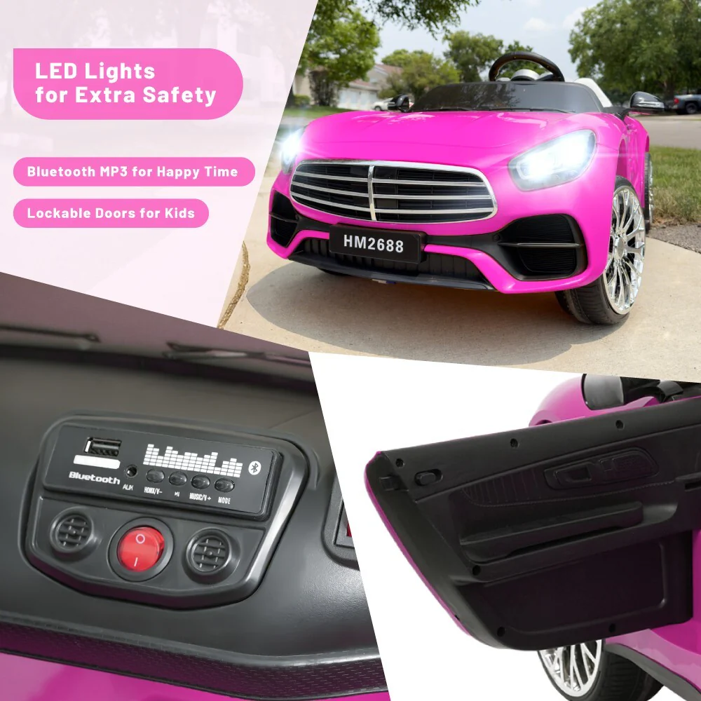 12V Electric Ride-On Car for Kids with 2 Seats, Power Wheels and Parental Remote Control - Image 3