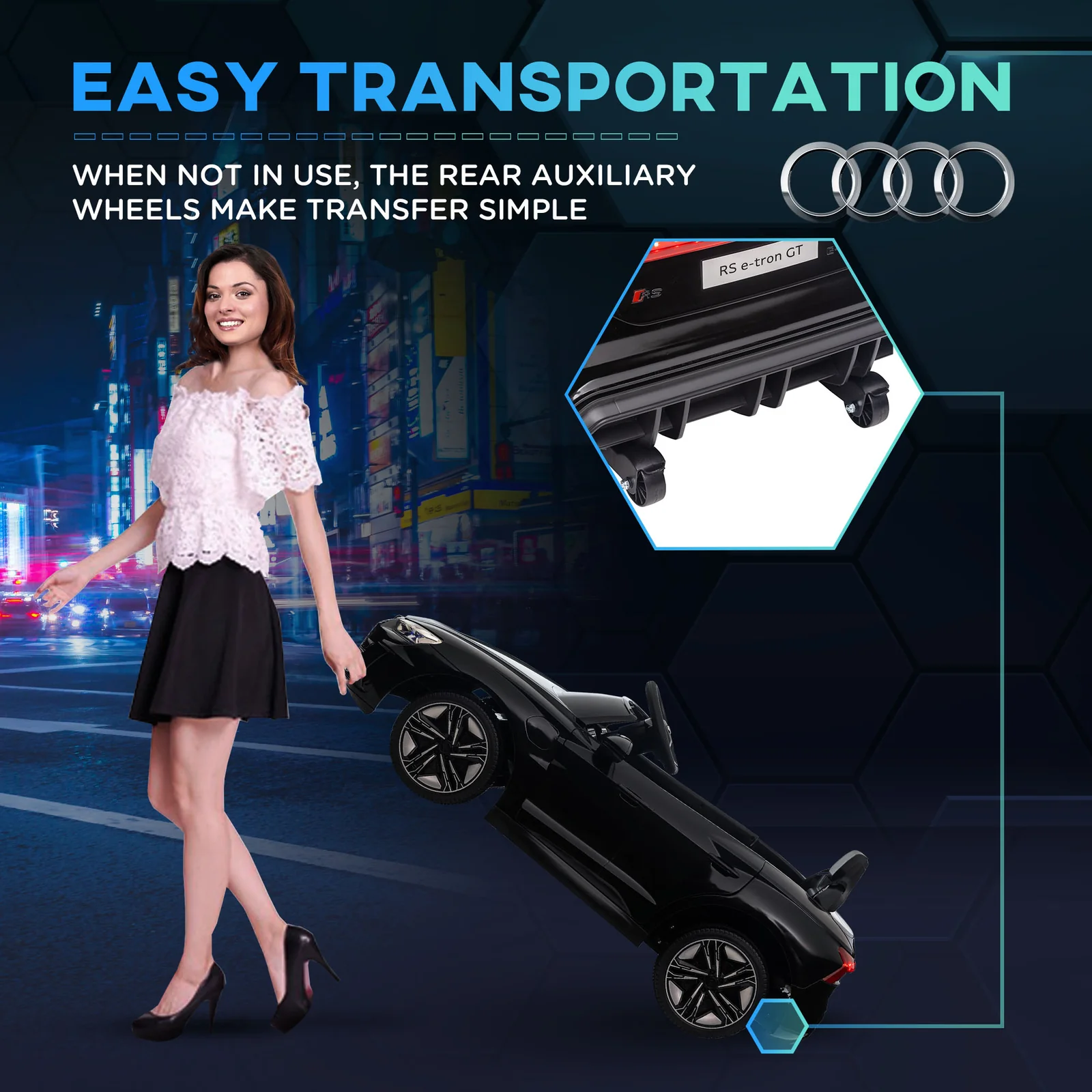 12V Electric Ride-On Car for Kids with Remote Control and 3.1 MPH Speed - Image 7