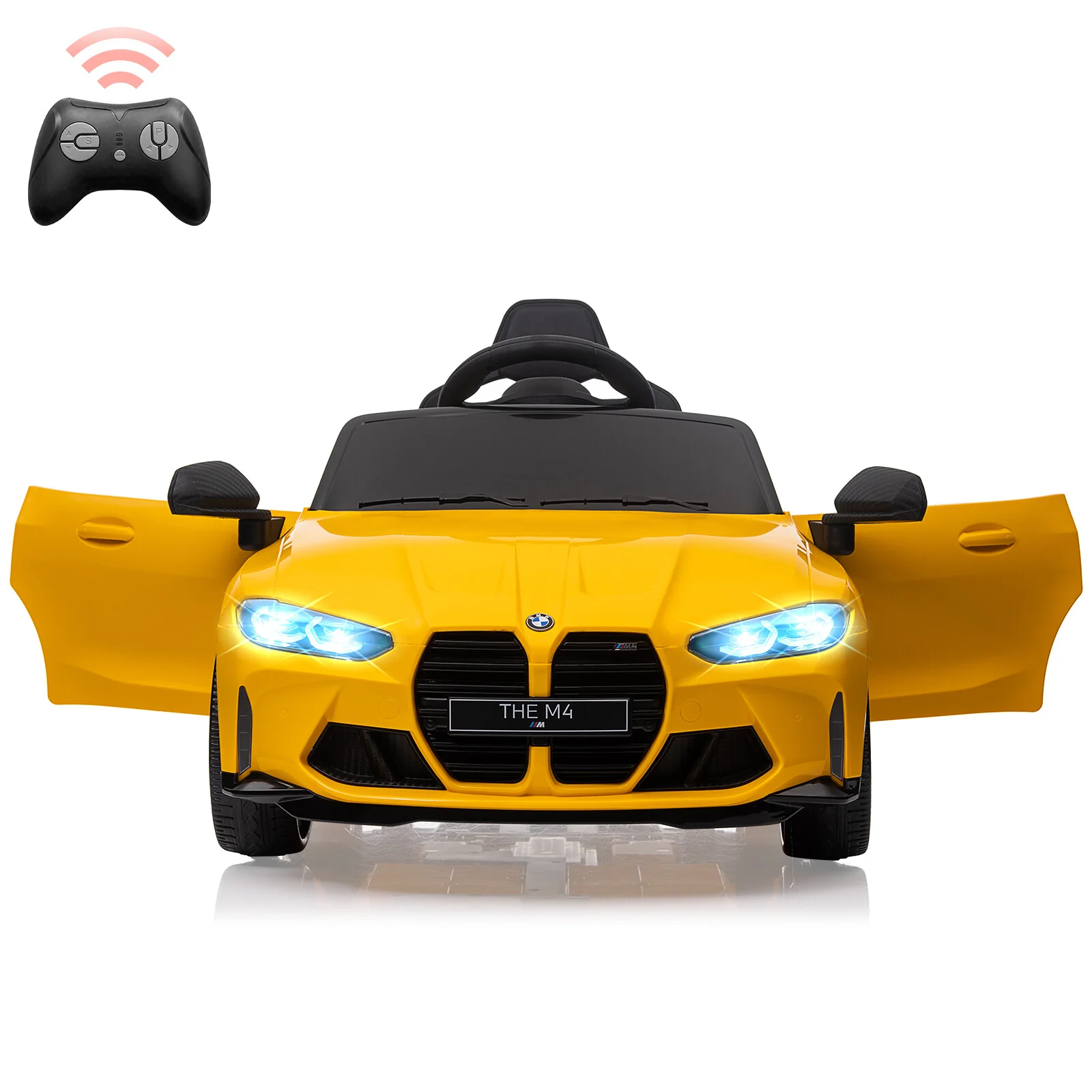12V Kids Licensed BMW M4 Electric Ride-On Car with Remote Control - Image 8