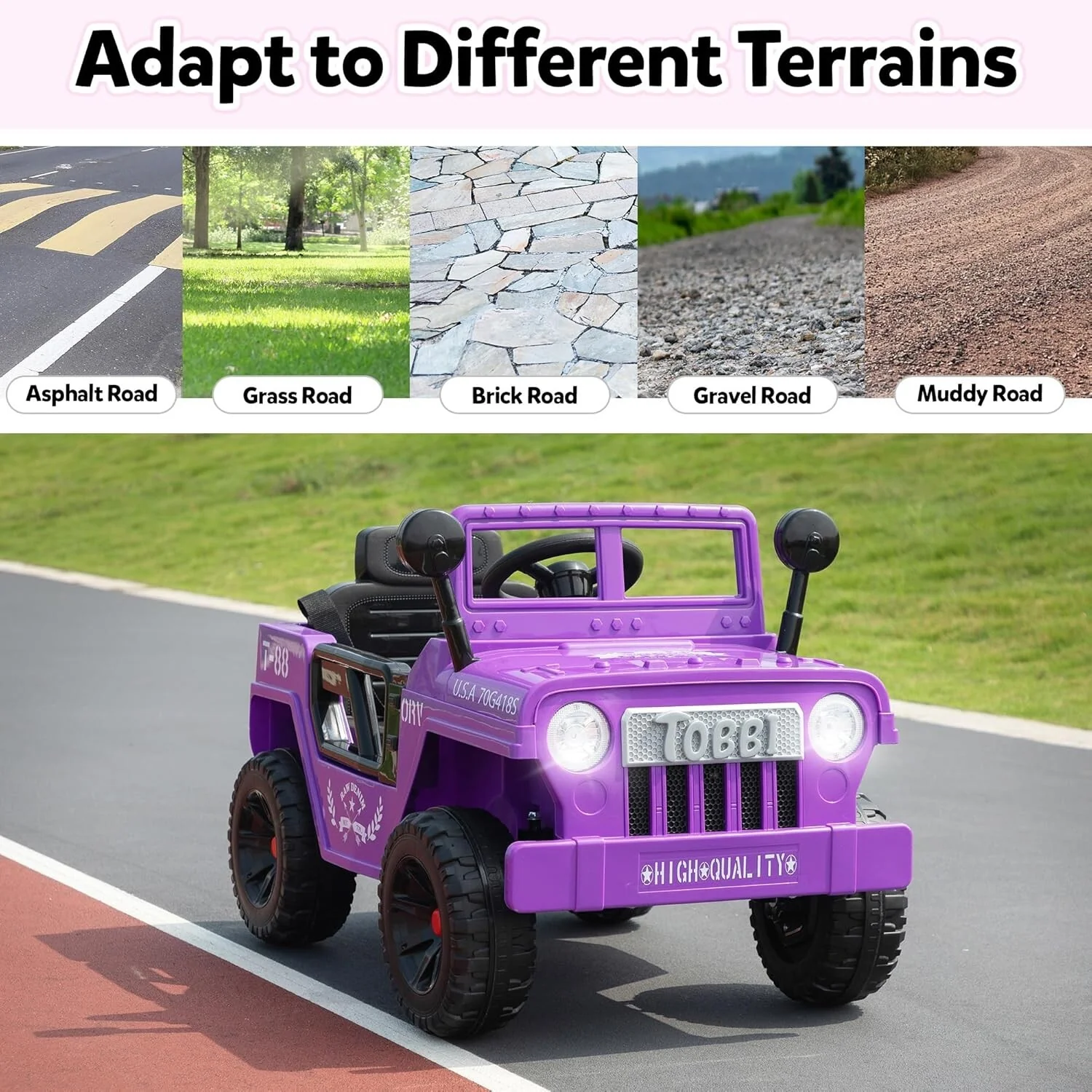 12V Electric Kids Ride-On Jeep Car with Battery Power, Remote Control, and LED Lights - Image 18