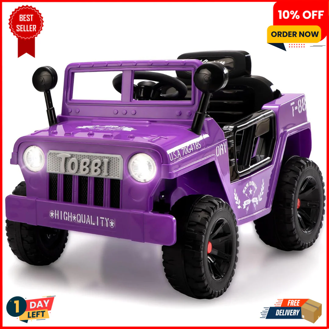 12V Electric Kids Ride-On Jeep Car with Battery Power, Remote Control, and LED Lights - Image 23