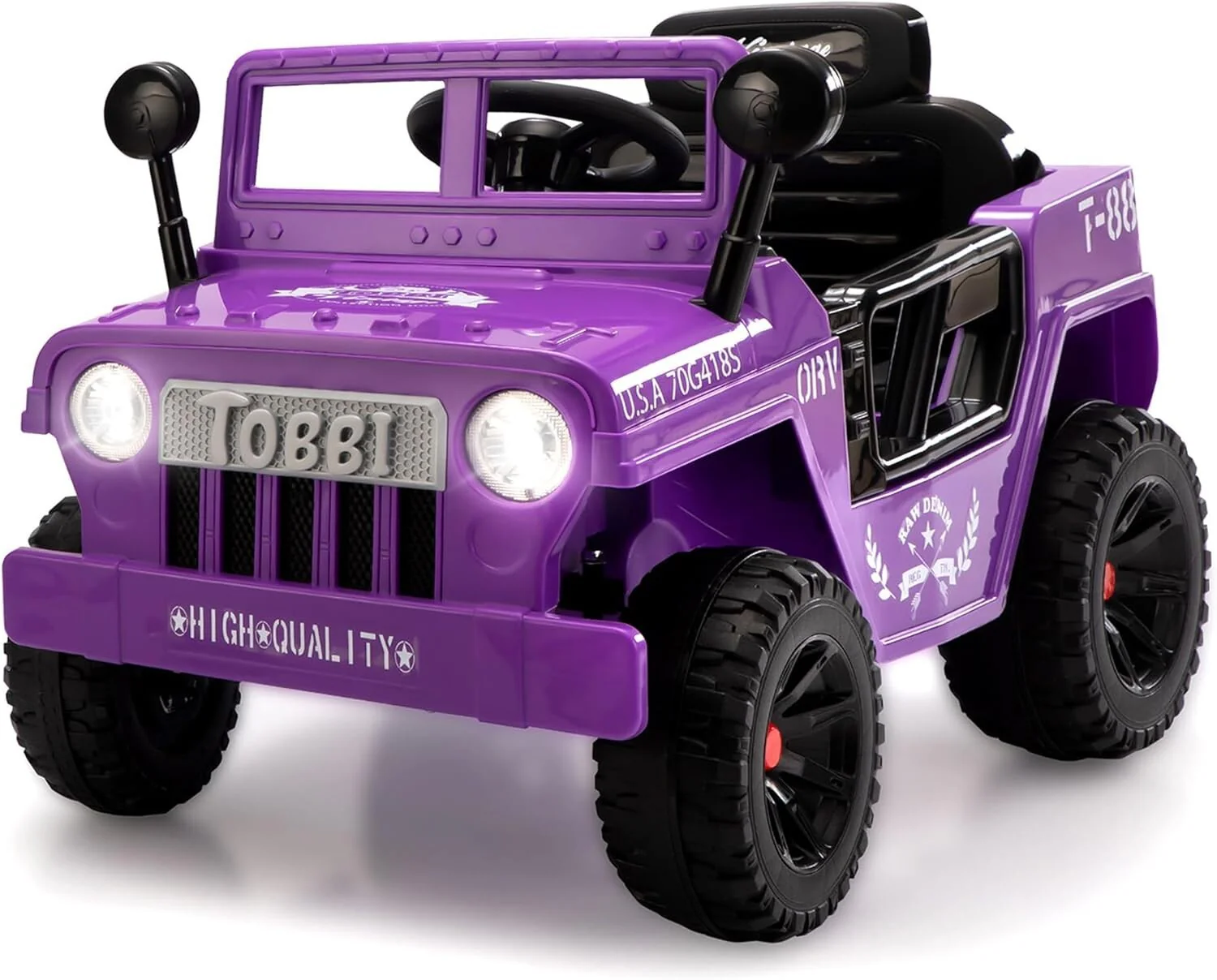 12V Electric Kids Ride-On Jeep Car with Battery Power, Remote Control, and LED Lights - Image 3
