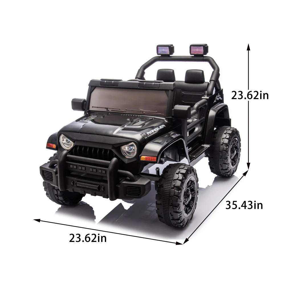 12V Electric Kids Ride-On Jeep with Remote Control, Battery Powered Car with LED Wheels - Image 2
