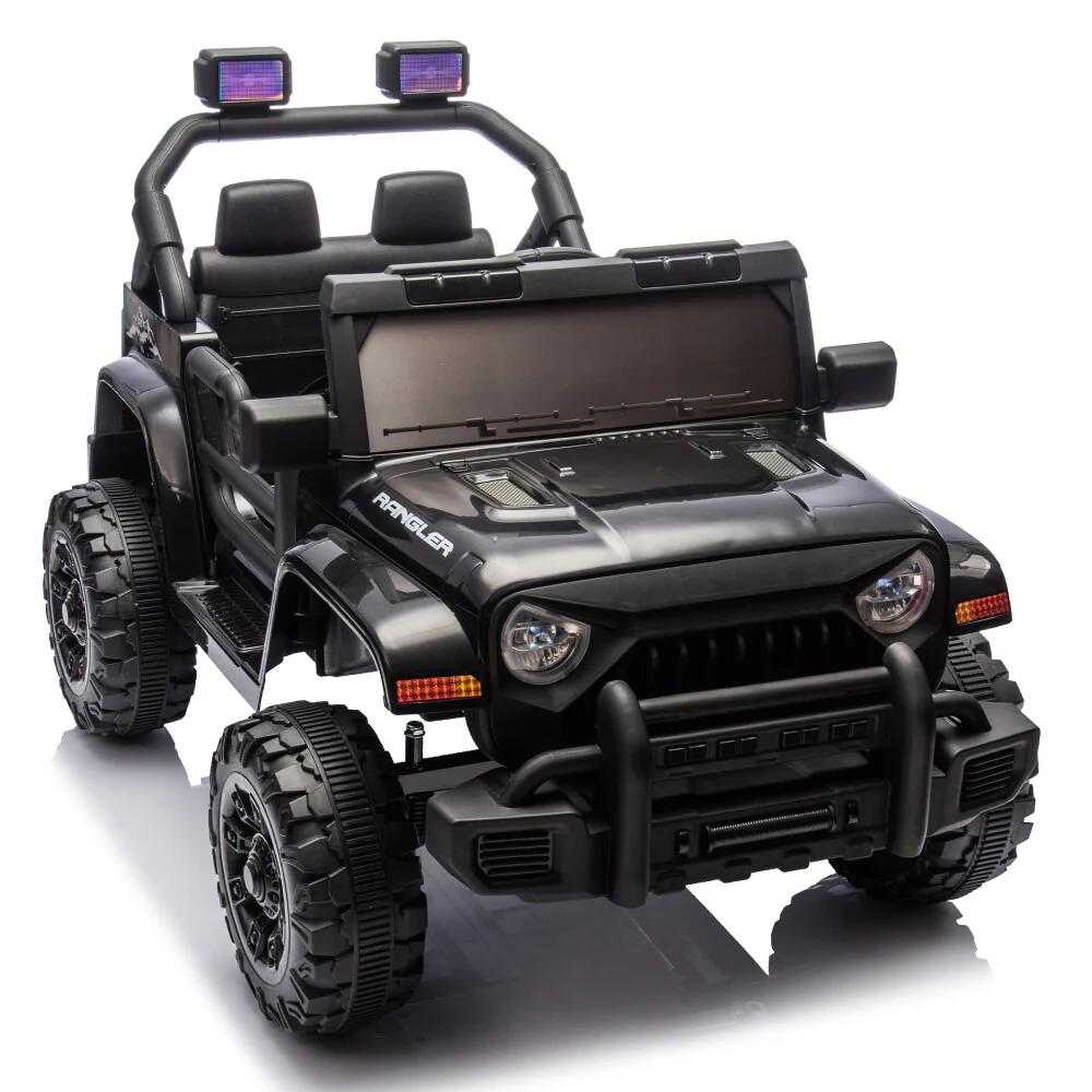 12V Electric Kids Ride-On Jeep with Remote Control, Battery Powered Car with LED Wheels - Image 3