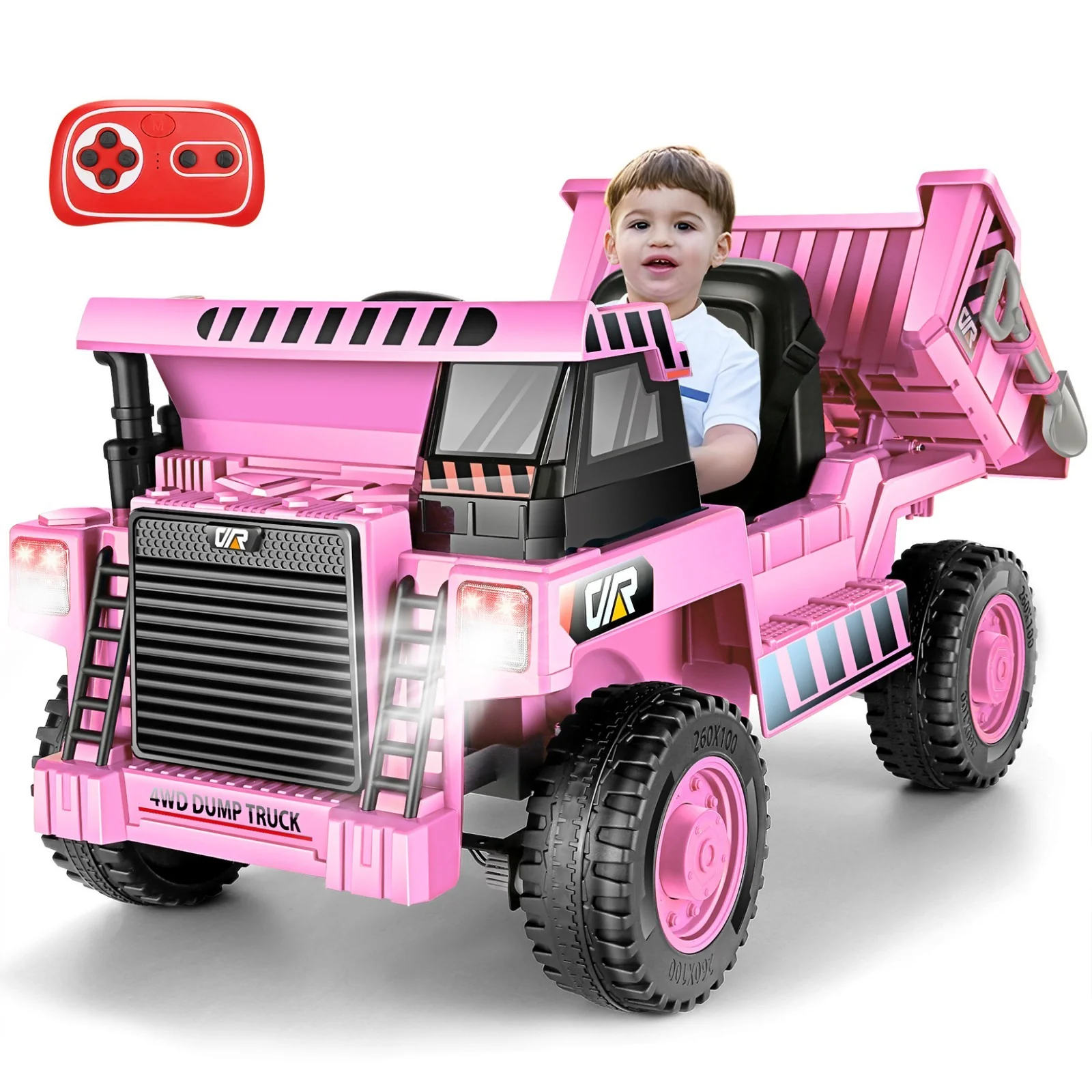 12V Kids Electric Ride-On Dump Truck with Remote Control and Power Wheels - Image 17