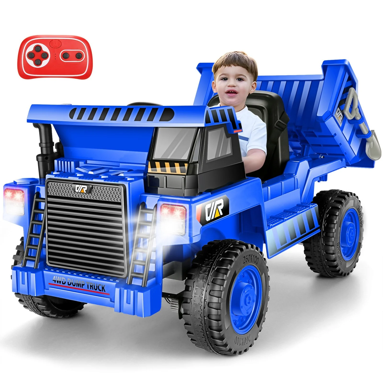 12V Kids Electric Ride-On Dump Truck with Remote Control and Power Wheels - Image 18