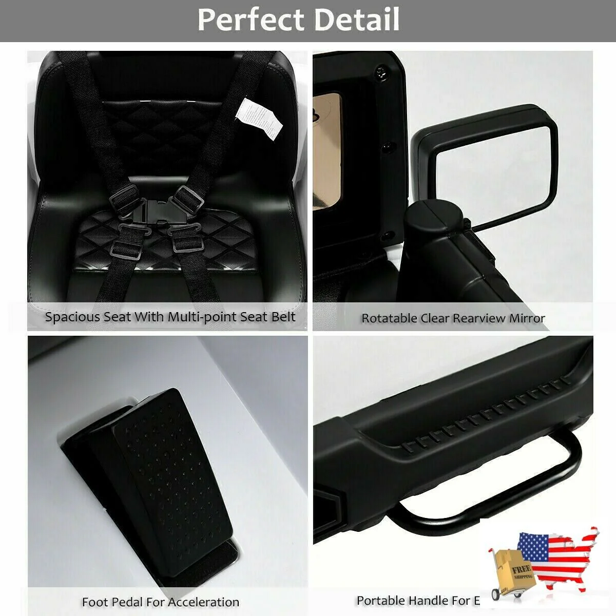 12V Kids Ride-On Toy Truck with LED Lights - Image 9