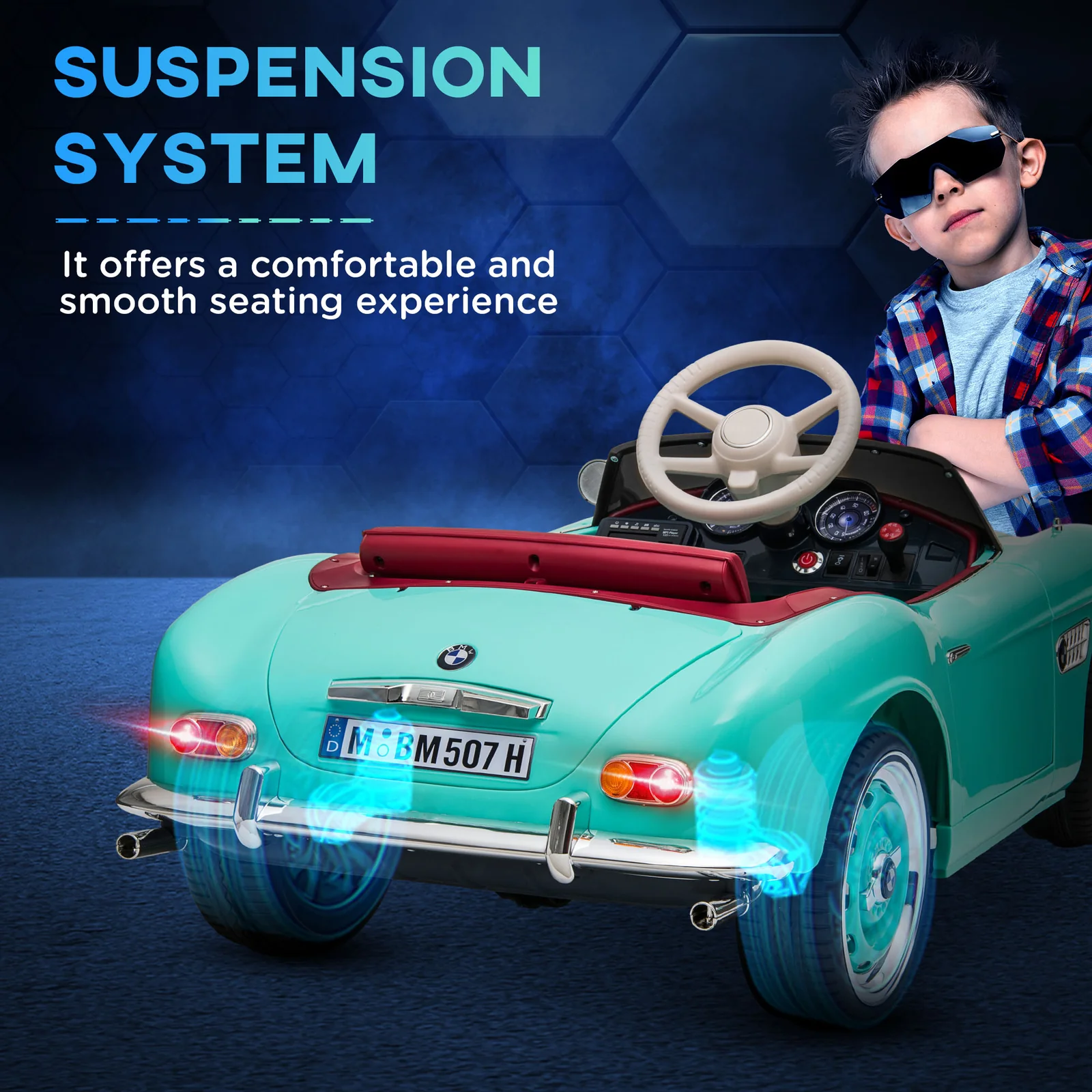12V Battery-Powered Electric Ride-On Car for Kids with Remote Control - Image 8