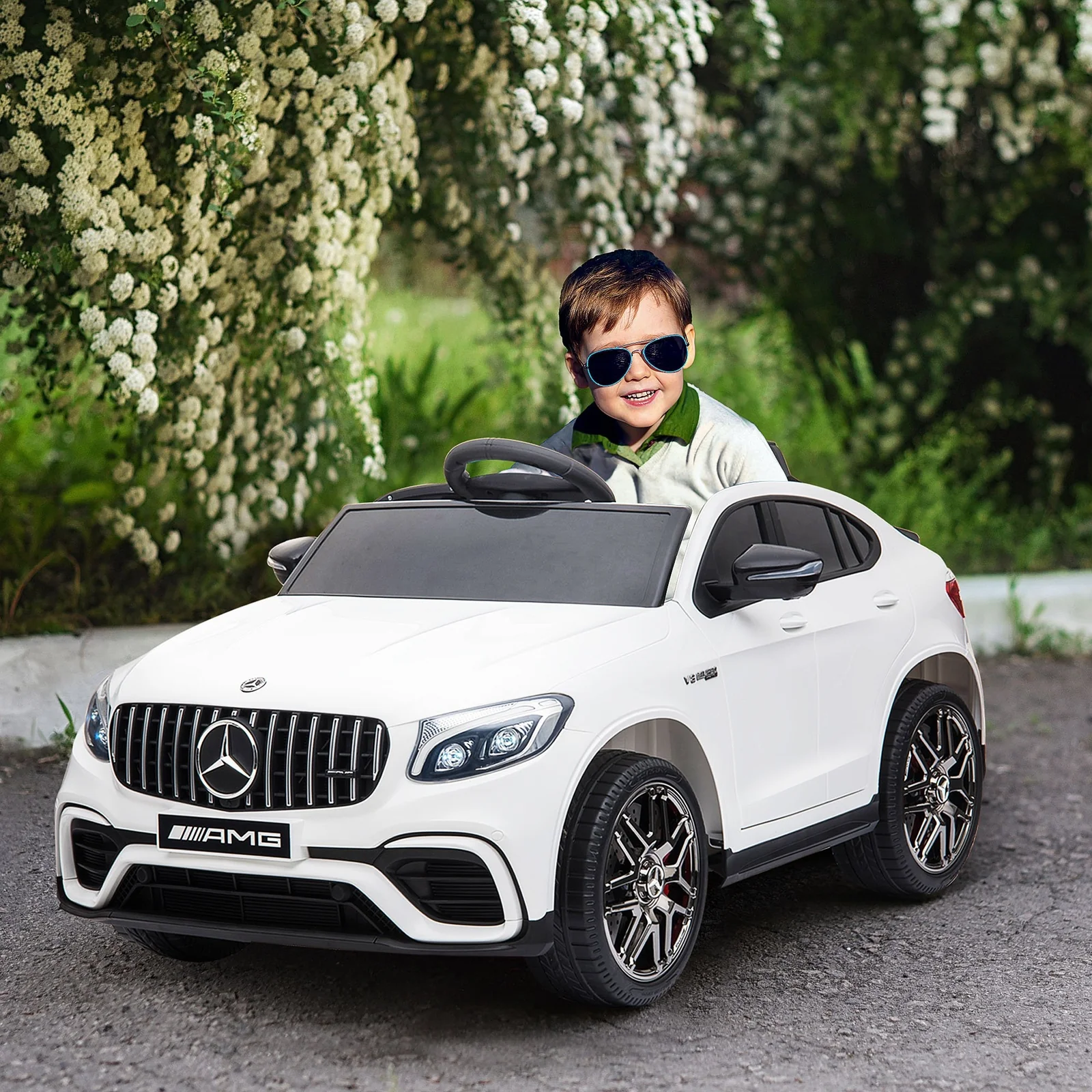 12V Electric Kids Ride-On Car with Remote Control, 2 Speeds, MP3 Player, and Horn - Image 2