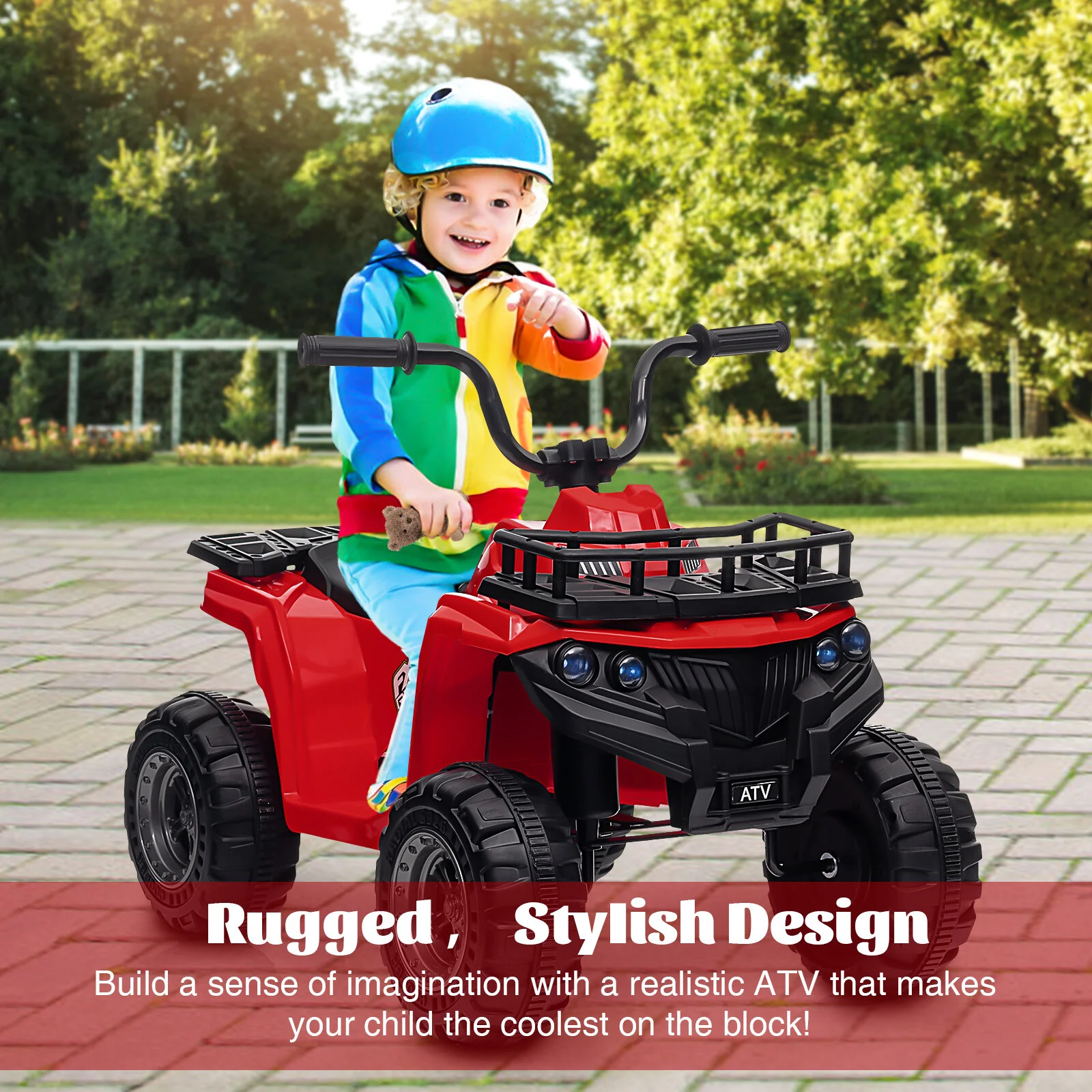 12V Battery-Powered Electric Ride-On Car for Kids with LED Lights - Image 5