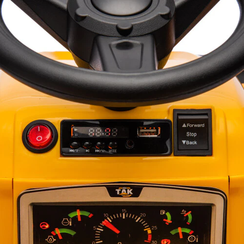 12V Battery-Powered Kids Ride-On Electric Excavator Tractor with Digging Handle - Image 20