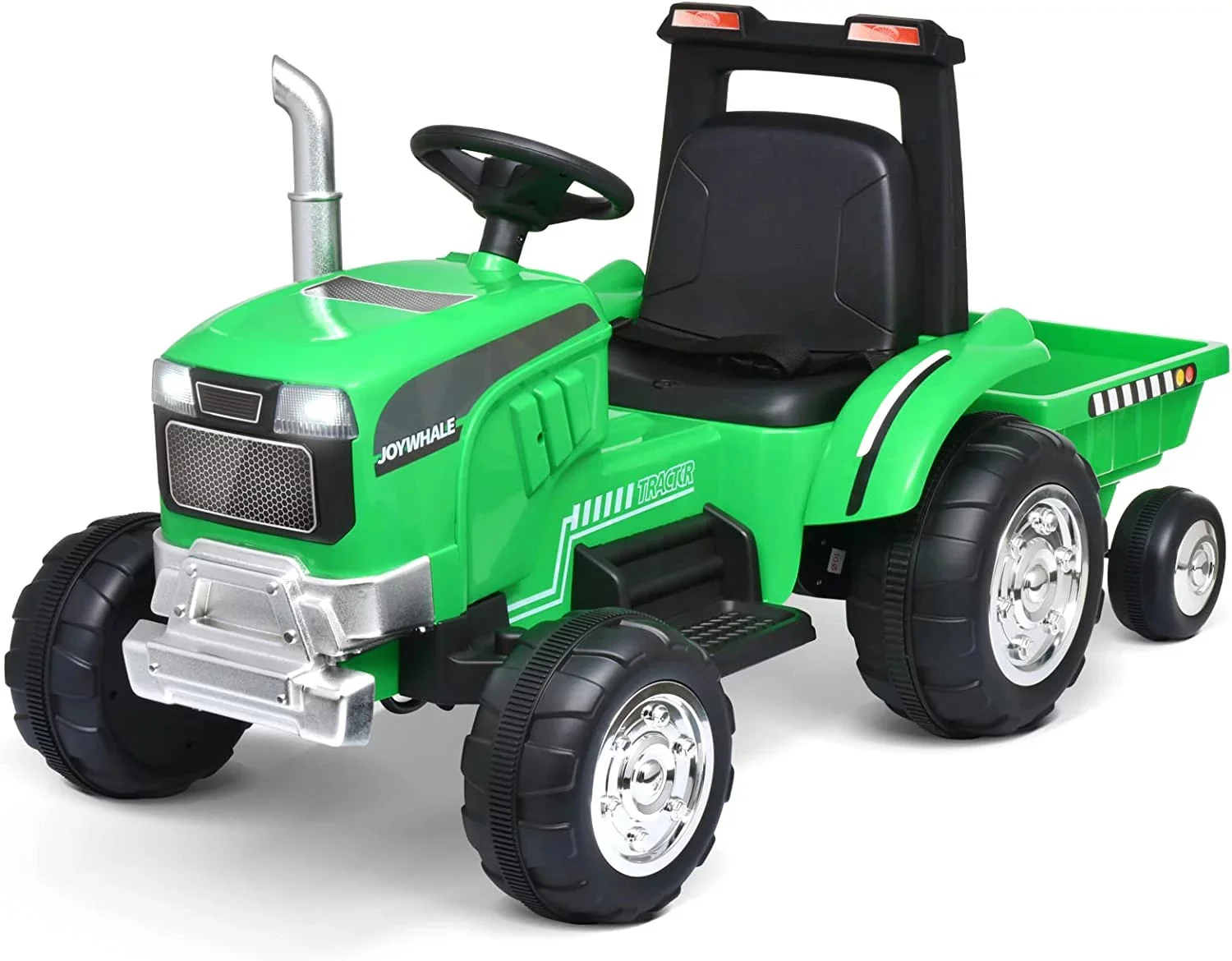 12V Kids Electric Ride-On Tractor Excavator with Detachable Trailer and Remote Control - Image 9
