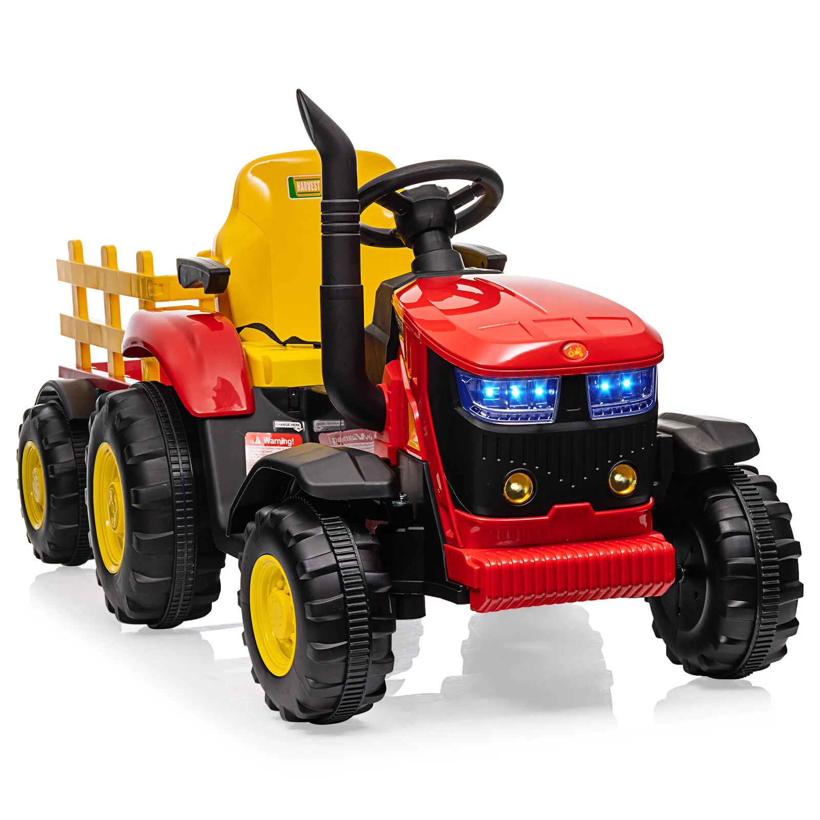 12V Kids Electric Ride-On Tractor with Remote Control and Powerful Wheels