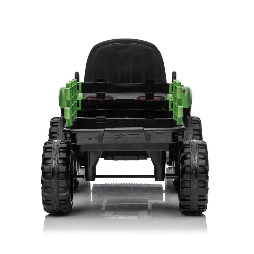 12V Battery-Powered Kids Ride-On Tractor with Trailer and Remote Control for Boys and Girls - Image 9