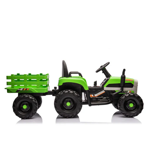 12V Kids Ride-On Tractor with Trailer, Battery Powered, Remote Control, Child-Friendly Vehicle - Image 21