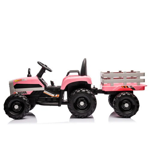 12V Kids Ride-On Tractor with Trailer, Battery Powered, Remote Control, Child-Friendly Vehicle - Image 5