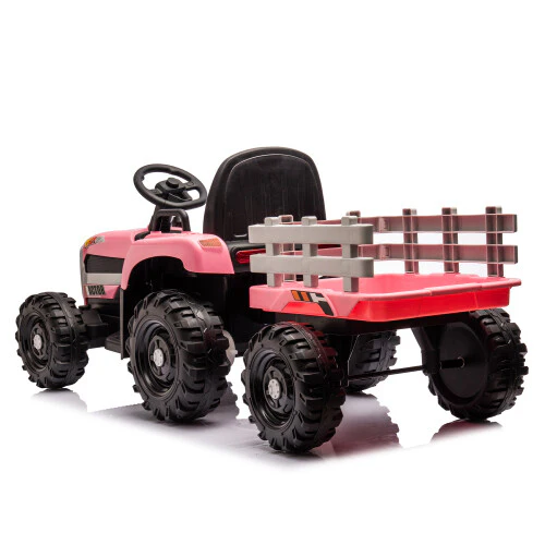 12V Kids Ride-On Tractor with Trailer, Battery Powered, Remote Control, Child-Friendly Vehicle - Image 6