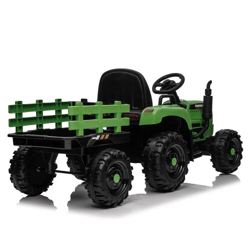 12V Battery-Powered Kids Ride-On Tractor with Trailer, Remote Control, and MP3 Music - Image 7