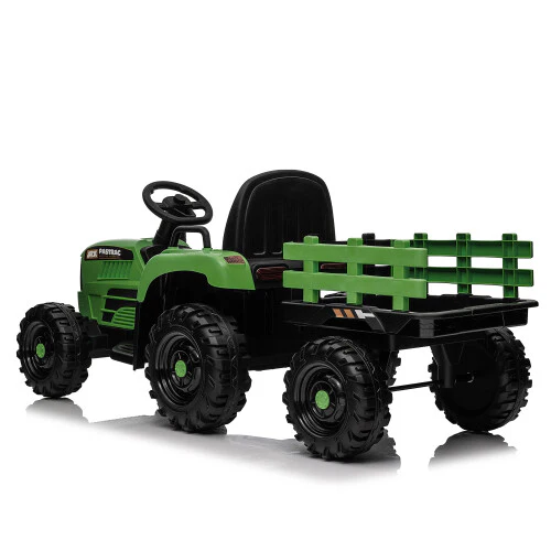 12V Battery-Powered Kids Ride-On Tractor with Trailer, Remote Control, and MP3 Music - Image 8