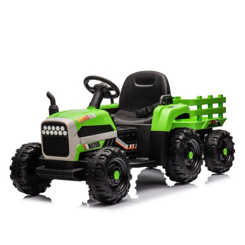 12V Battery-Powered Kids Ride-On Tractor with Trailer and Remote Control, 3-Speed Child Vehicle - Image 18