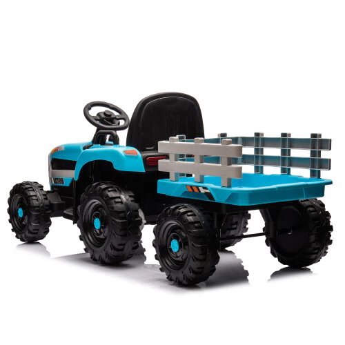 12V Battery-Powered Kids Ride-On Tractor with Trailer and Remote Control, 3-Speed Child Vehicle - Image 31