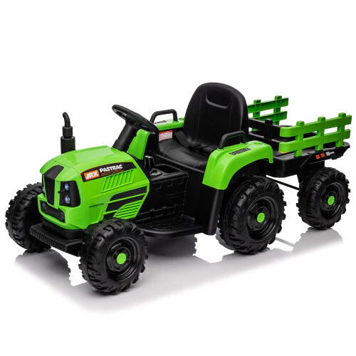 12V Battery-Powered Kids Ride-On Tractor with Trailer, Remote Control, and 3-Speed Settings - Image 20