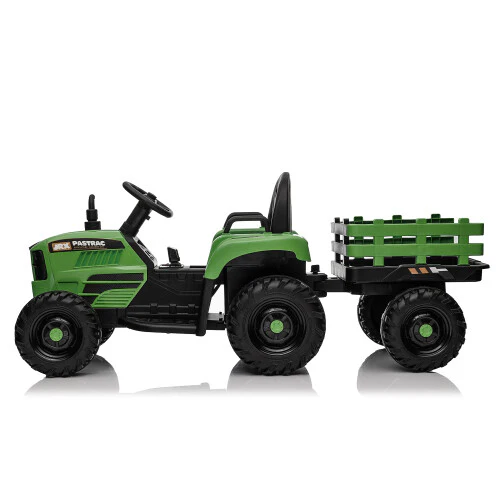 12V Battery-Powered Kids Ride-On Tractor with Trailer, Remote Control, and 3-Speed Settings - Image 5