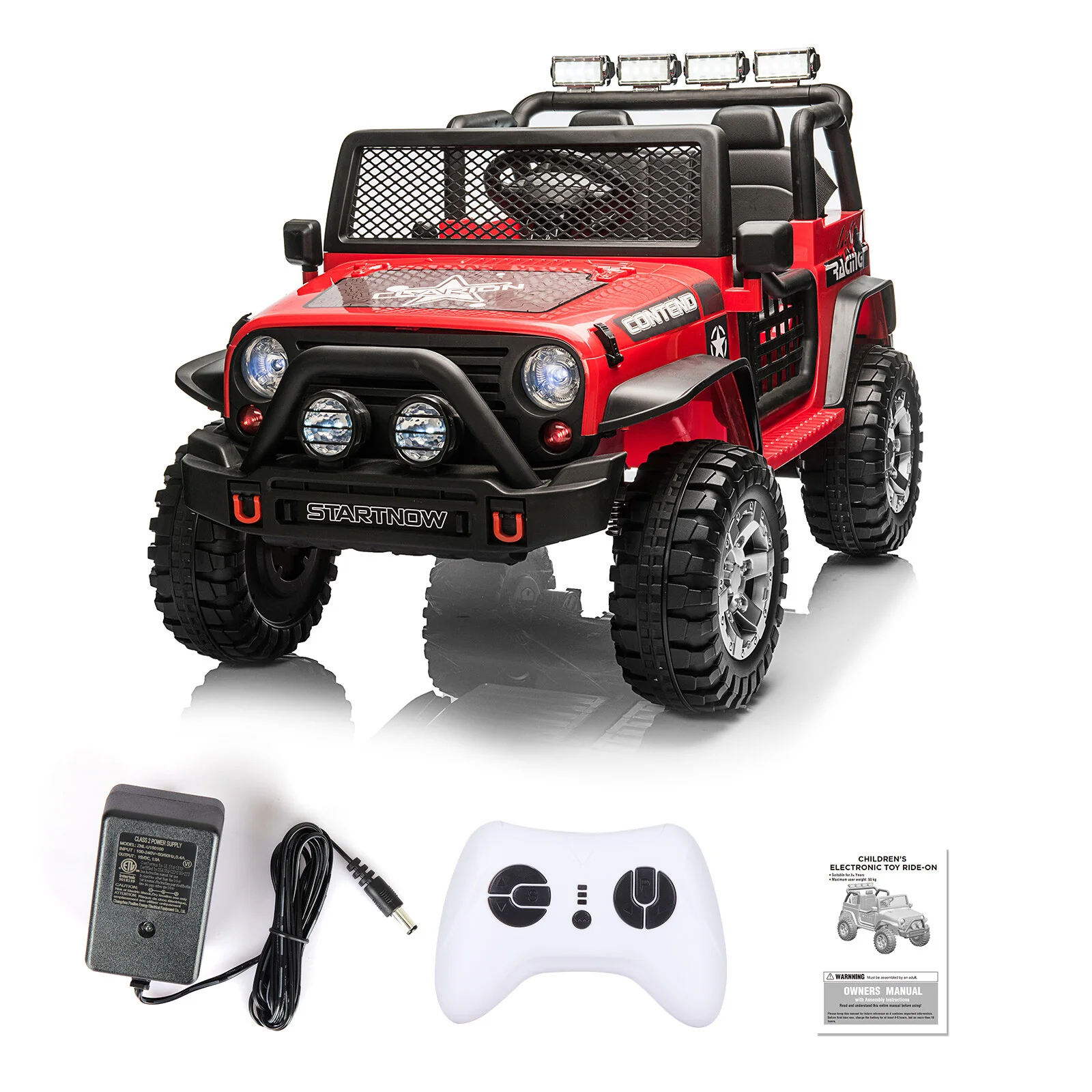12V Electric 2-Seater Kids Ride-On Jeep Truck with Remote Control and LED Lights - Image 11