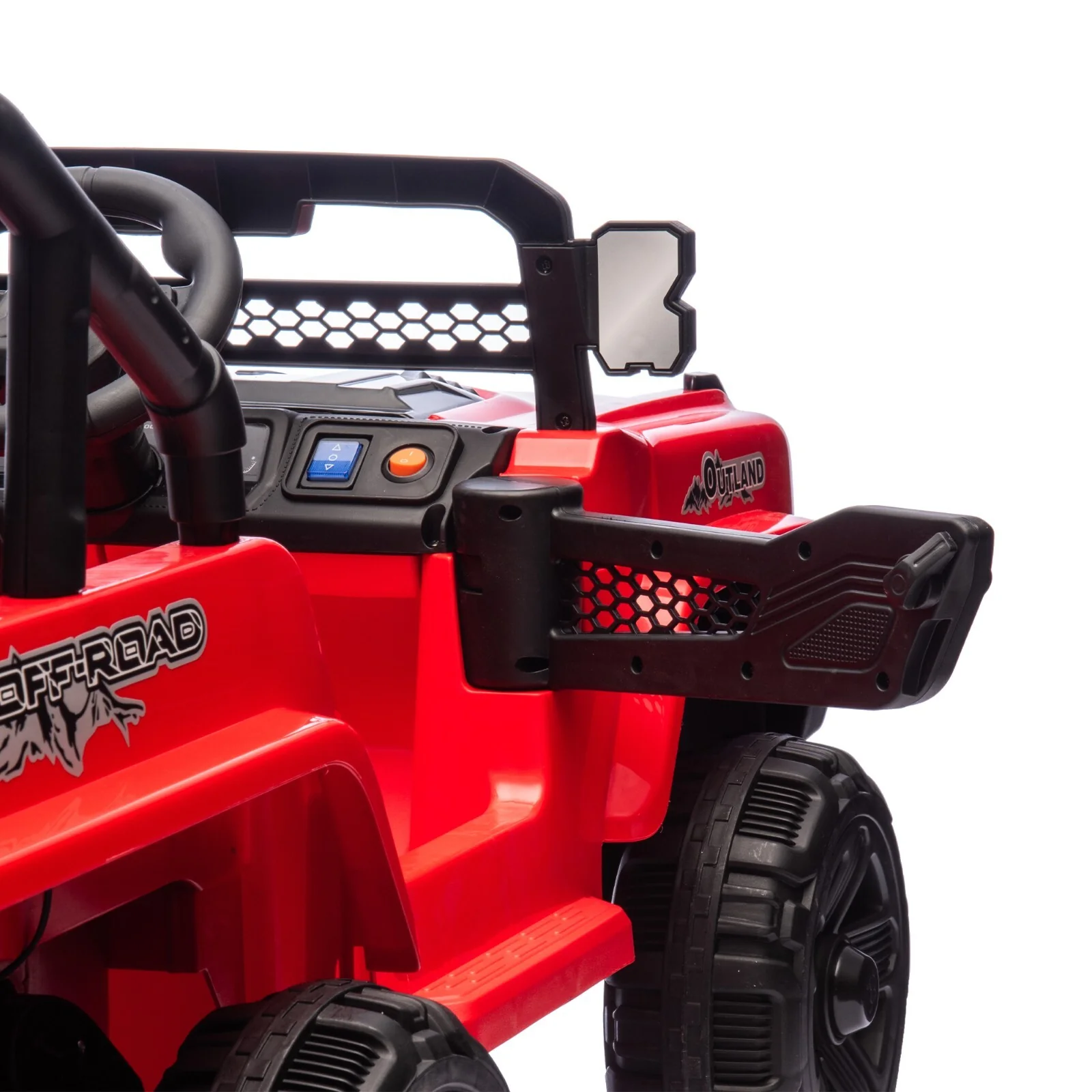 12V Electric Kids Ride-On Jeep Truck Toy with 6 Wheels and Remote Control, Red - Image 18