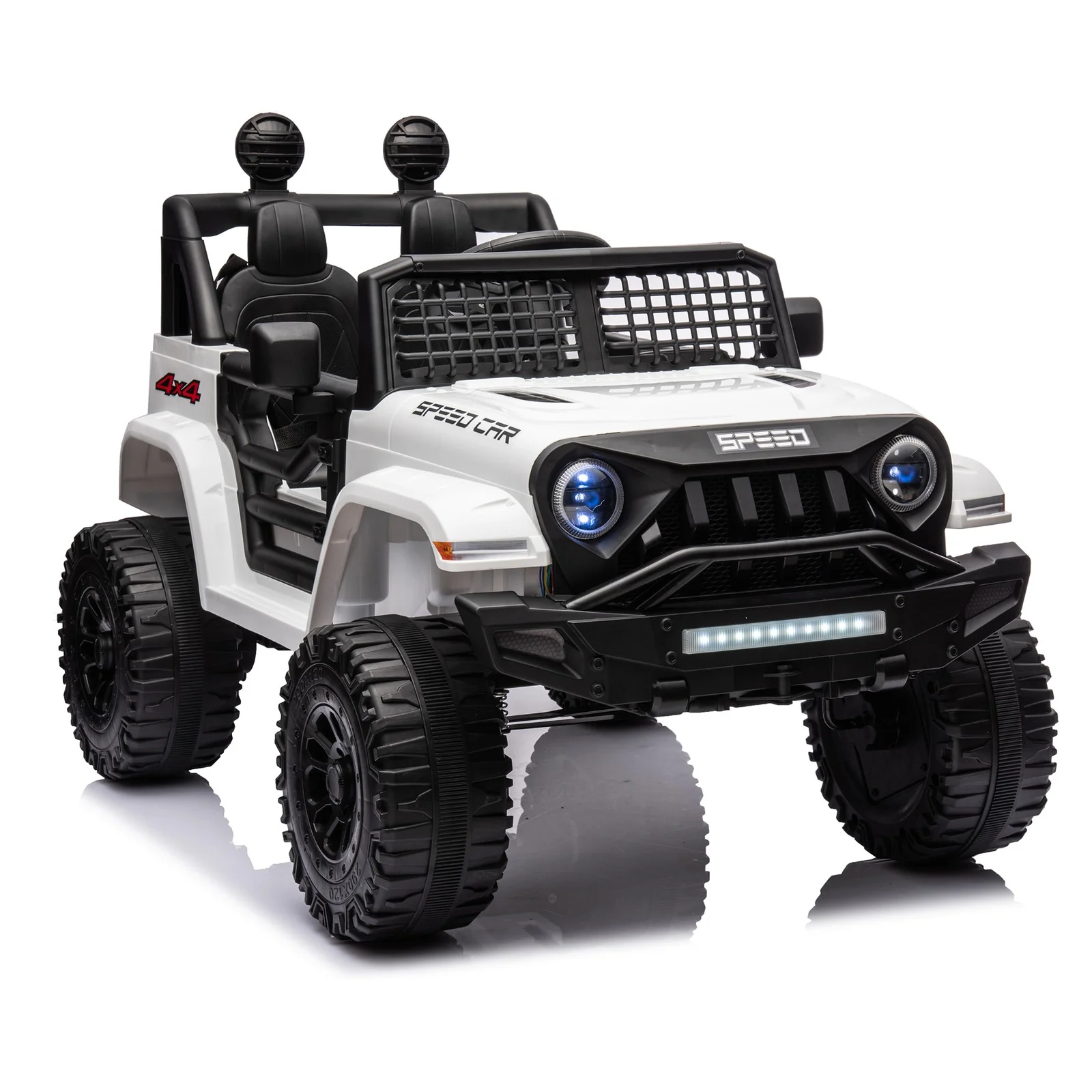 12V Kids Electric Ride-On Truck Car Toy with 3 Speeds and Remote Control - Image 4