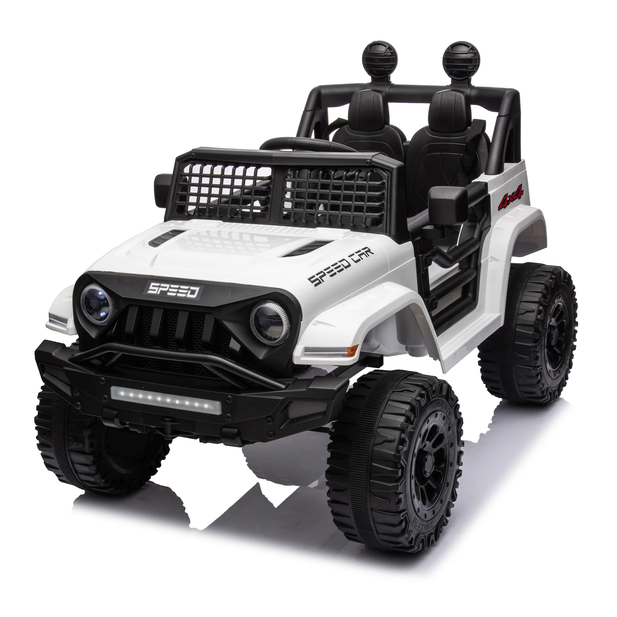 12V Kids Electric Ride-On Truck Car Toy with 3 Speeds and Remote Control