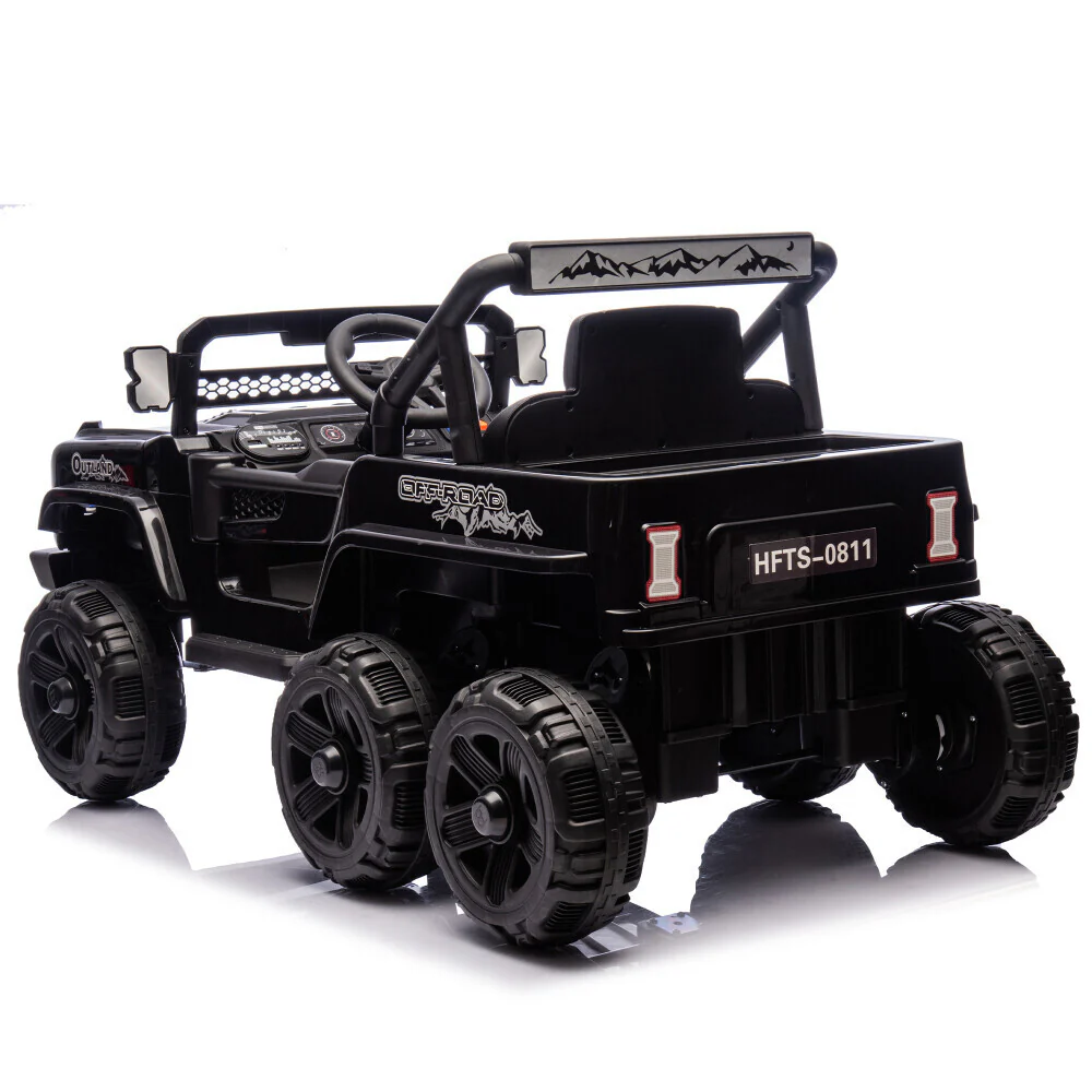 12V Kids Electric Ride-On Truck with 6 Wheels, Music, and Remote Control - Image 12